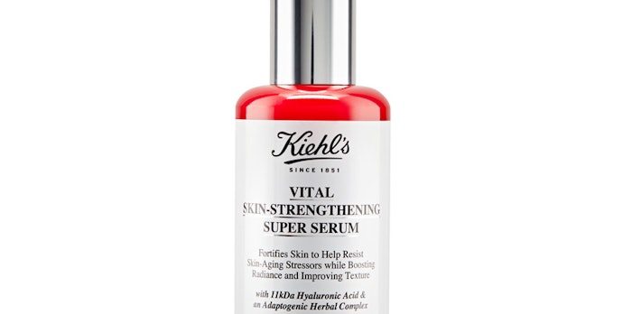 The new Vital Skin-Strengthening Hyaluronic Acid Super Serum from Kiehl’s.