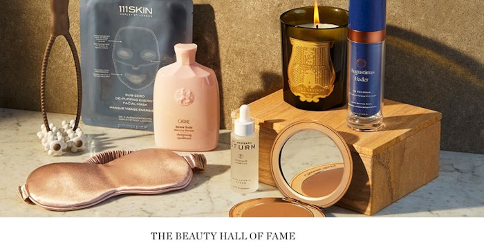 The Beauty Hall of Fame collection on the e-commerce site for Net-A-Porter.