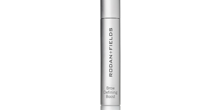 The Brow Defining Boost by Rodan+Fields is offered in shades light, medium, dark and black for its 4-in-1 gel.