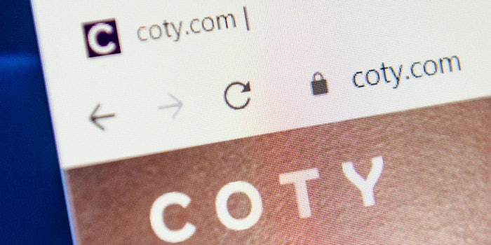 The announcement comes shortly after Coty named Sue Y. Nabi as its new CEO.