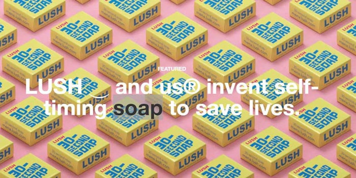 The e-commerce page for Lush.