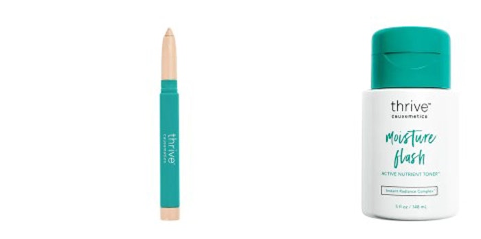 The e-commerce homepage for Thrive Causemetics.