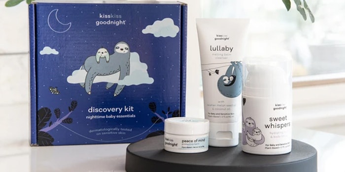 Kiss Kiss Goodnight nighttime skin care products for mother and baby