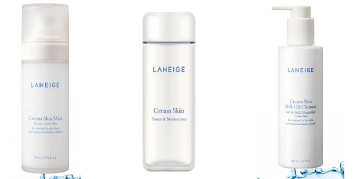 Laneige's Cream Skin range features amino acid-rich white tea.