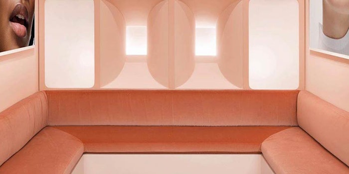 Glossier's closed Atlanta shop; Glossier Facebook.