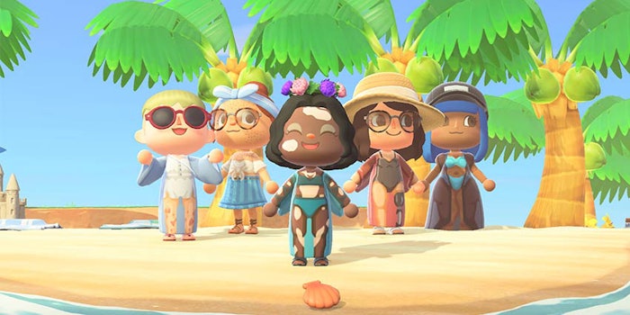 Animal Crossing: New Horizons video game merges with beauty.