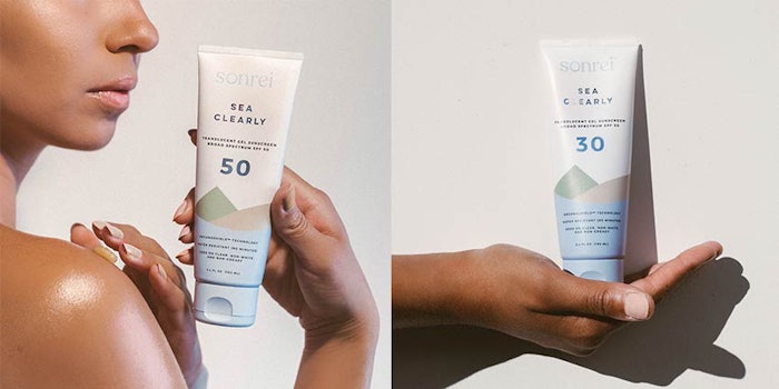 Sea Clearly is water- and sweat-resistant, and translucent.