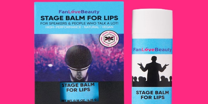 Vegan lip balm brand FanLoveBeauty