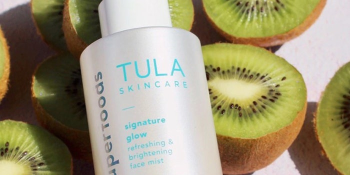 TULA's Signature Glow refreshing and brightening face mist brightens the appearance of dull skin