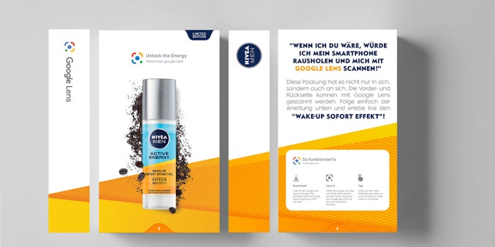 Nivea Men and Google Lens are offering digitally retrievable experiences