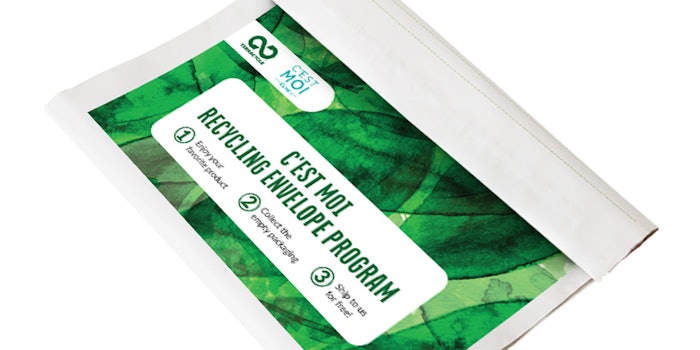 Customers can send their empty products in an envelope to be recycled