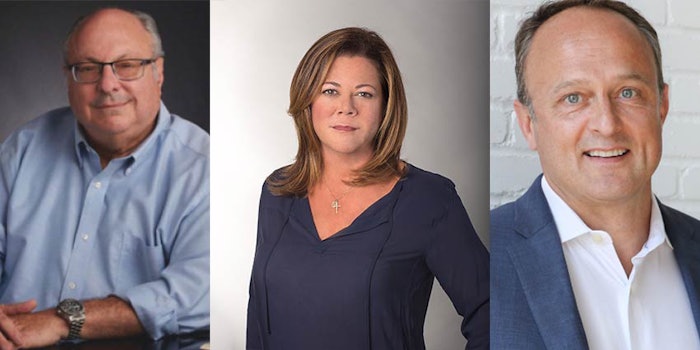 From left: Dr. Ken Marenus, IBA; Elizabeth Corrigan, IBA and The Complete Package; and Chris Hobson, IBA and Rare Beauty Brands.