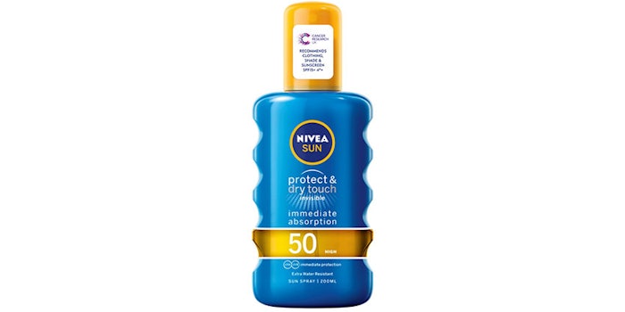 This 'Read the Label' is focused on sunscreen with Nivea’s Sun Protect & Dry Touch Sunscreen Spray SPF 50 with key ingredients such as octocrylene, homosalate and more.