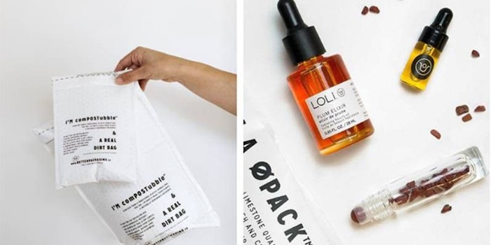 LOLI will be replacing plastic bubble wrap with plant-based materials and compostable resin.