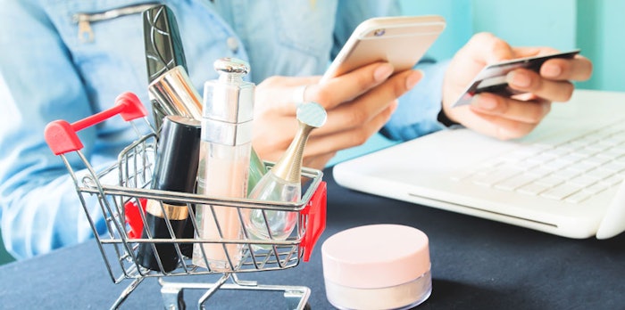 Skin care e-commerce sales increased 71% in China