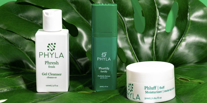 Phyla is designed using probiotics from the skin.