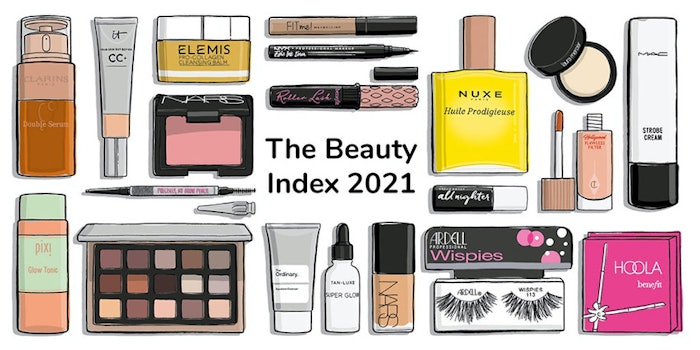 Some brands who made the list more than once include The Ordinary, NARS and Benefit. Photo: money.co.uk.