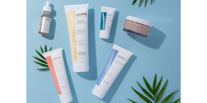 cbdMD Botanicals features 15 luxury products