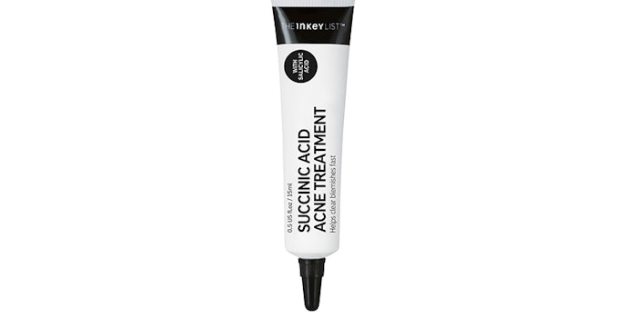 The product features 2% succini acid, 1% salicylic acid, 2% sulfur and 0.4% hyaluronic acid