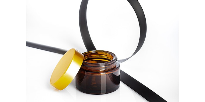 The Minerva Jar 50 Amber is compatible with a variety of caps in different colors.