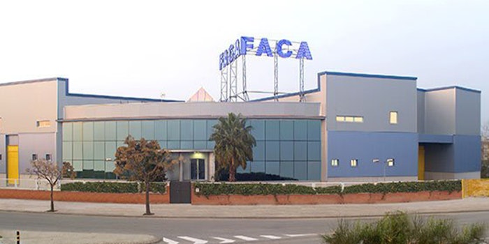 Faca's production unit one in Barcelona, Spain. Photo: Faca Packaging.
