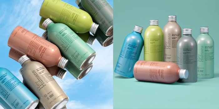 Hey Humans' line of Naturally Derived Body Wash. Photo: Target.