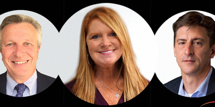 (Left to Right): Kevin Hrebenar VP operations. Alanna Smith, site lead, Charlotte. Ted Laarkamp, VP global supply chain.