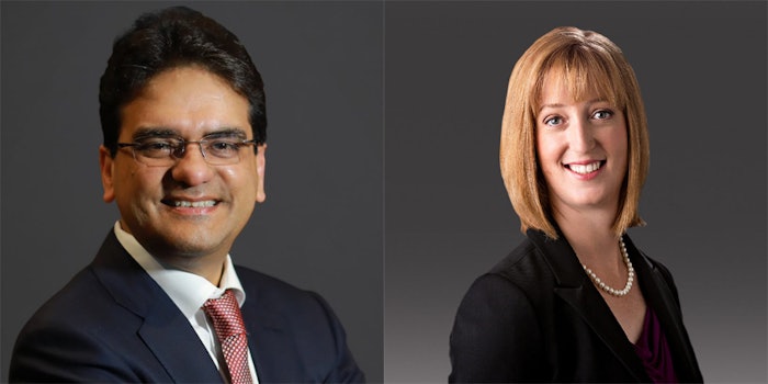 Milind Pant, Amway CEO and Becky Smith, Amway CFO. Photo: Amway.