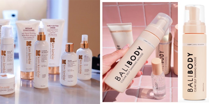 Kim Kimble's hair care collection and Bali Body's Clear Self Tanning Water.