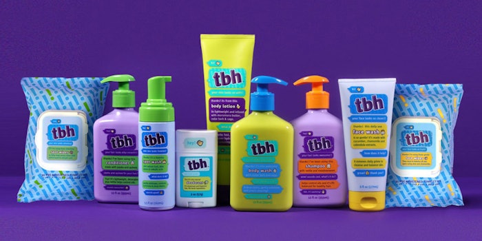 TBH Kids launched a shampoo, conditioner, Gentle Wipes & Wash, Spot Wash & Wipes, body wash, body lotion and deodorant.
