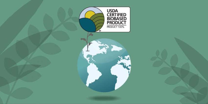 USDA certifies Locus Performance Ingredients biosurfactants as 100% biobased content.