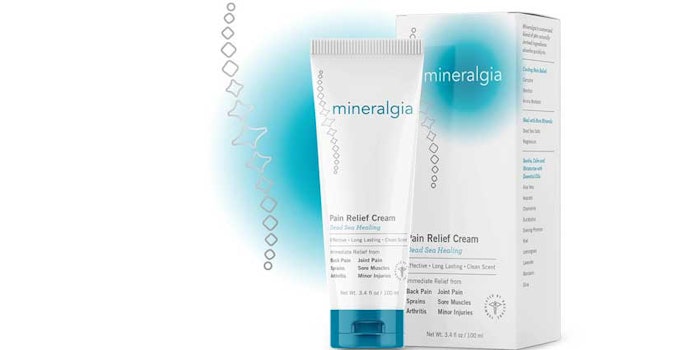 Mineralgia provides immediate relief from back pain, joint pain, sprains, sore muscles, arthritis, minor injuries.