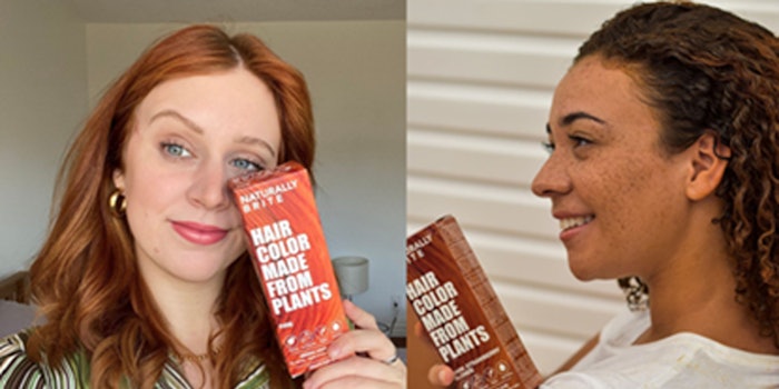The demi-permanent color is available in seven shades from reds to brown to black.