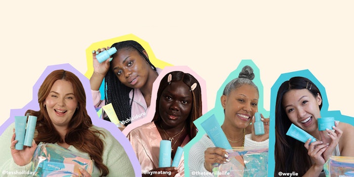 Tula Skincare launched a collaborative partnership with a group of five diverse female influencers. Photo: Tula.