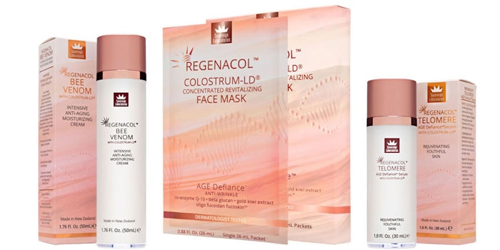This anti-aging skin care line uses the capabilities of bee venom and Colostrum-LD to provide wrinkle-reducing and moisturizing benefits.