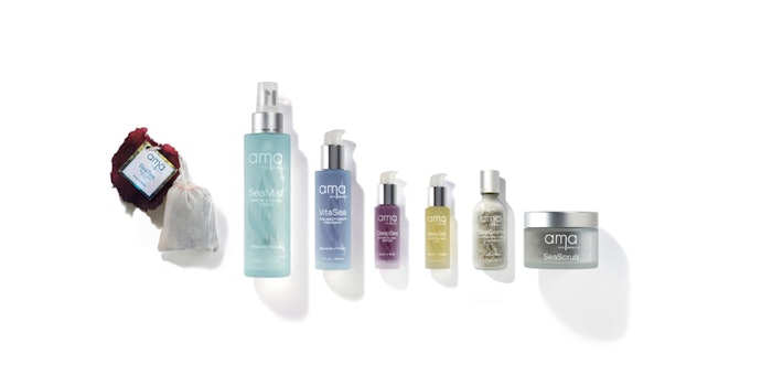 The Ama Sea Beauty line includes skin care and body care products.