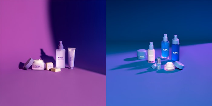 The BlueLight collection is a digital-detox product line and the TwiLight collection is a collection of overnight skin care products.