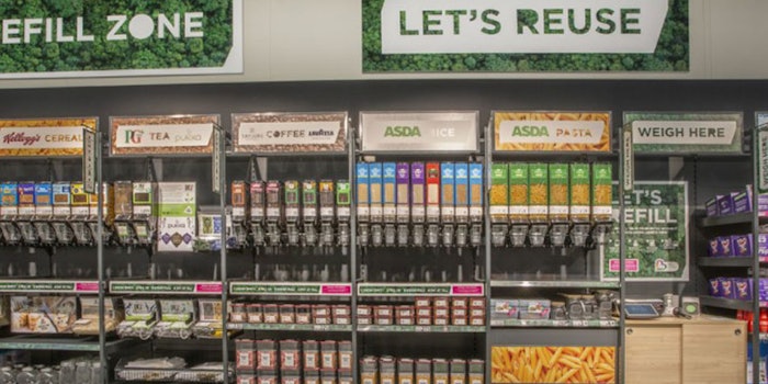 The refill zones help customers reduce, reuse or recycle their supermarket packaging.