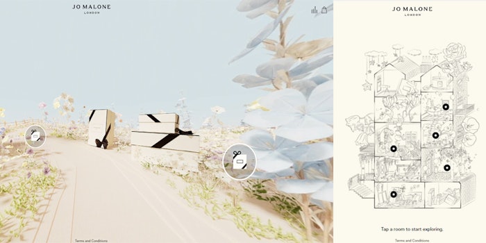 Jo Malone's interactive CGI shopping experience.