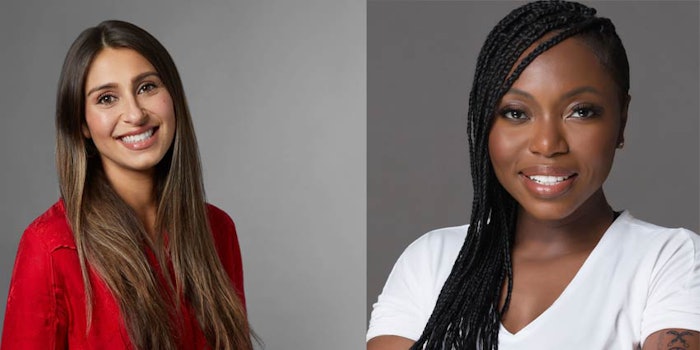 From left: Jenna Habayeb, chief brand officer, BFA Industries, and Sharon Chuter, founder, UOMA.