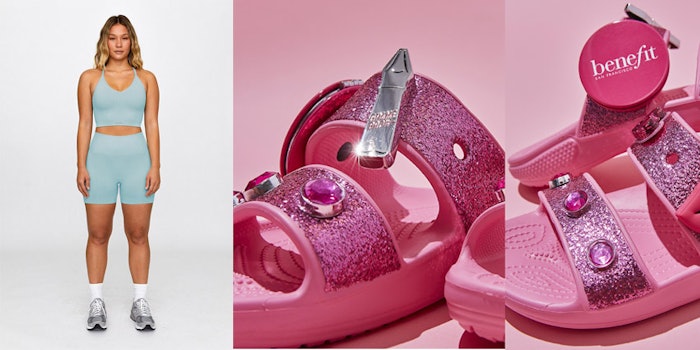 Benefit has partnered with Croc while Ouai has partnered with Set Active on these new collabs.