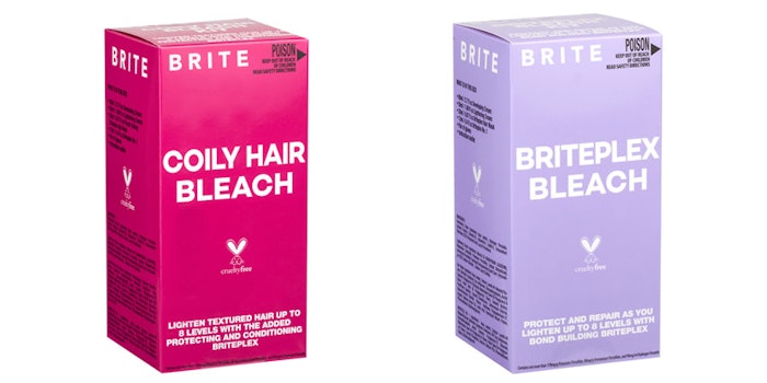 Brite Hair's bleach is said to protect and repair the hair as it lightens.