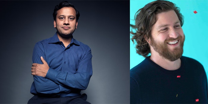(left to right) Piyush Jain, chief executive officer. Bill Glaab co-founder and executive chairman of the board of directors.