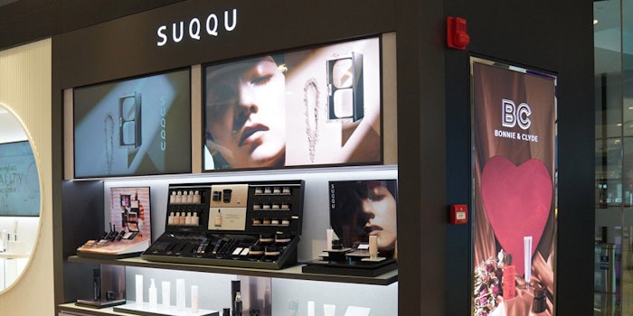 Suqqu has 42 stores in Japan and is available in the United Kingdom, France, and several regions in Asia.