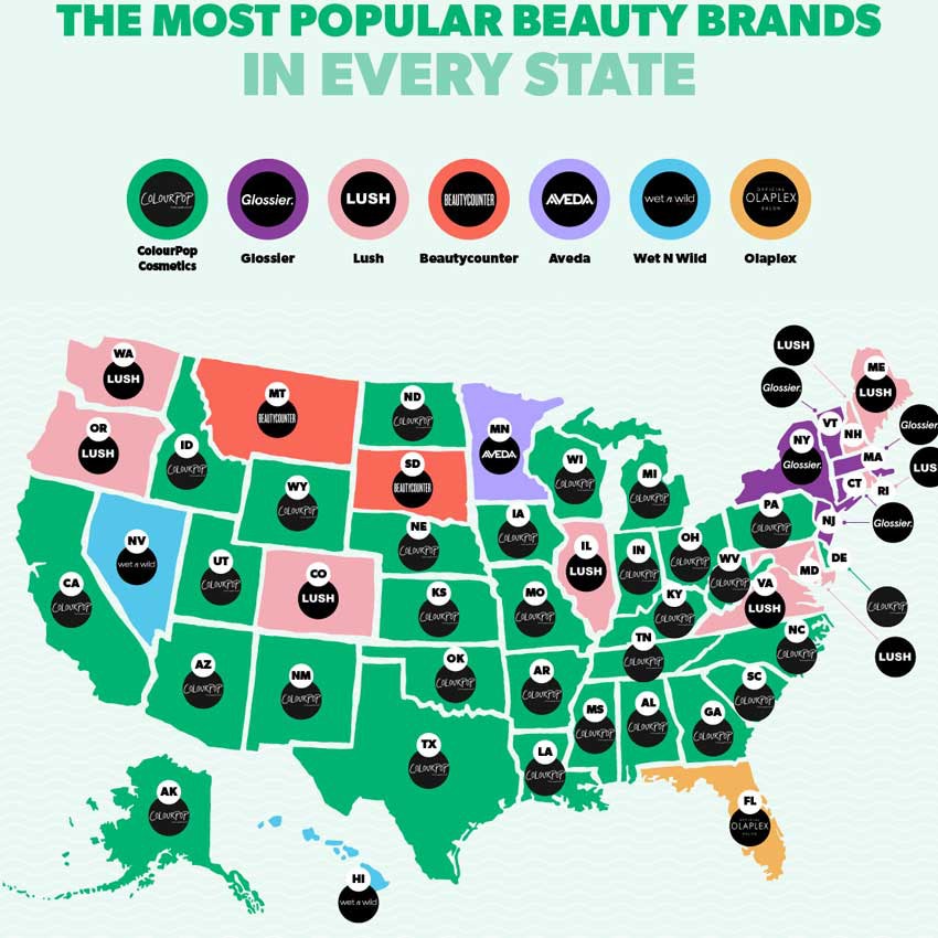 Usa top makeup brands