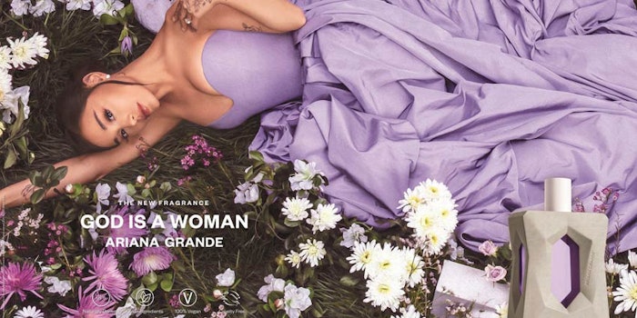 Grande's new scent comprises more than 90% natural materials.
