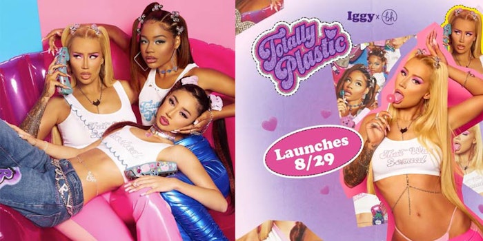 Iggy Azalea x BH Cosmetics' 2000s-inspired collection is coming to Ulta Beauty and BH's ecommerce site in late August 2021.