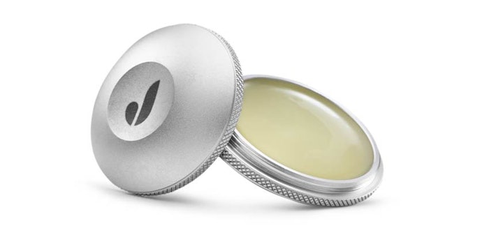 Juni's lip care launch features an aluminum 'pebble' package.