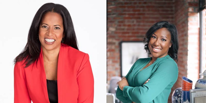 From left: incoming Pattern board members Michelle Ebanks and Anddria Clack-Rogers.