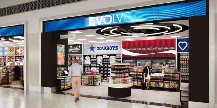 The first Evolve store will be at Nashville International Airport (BNA) later this summer, followed by seven additional locations including Dallas Love Field Airport (DAL) and Las Vegas McCarran International Airport (LAS).